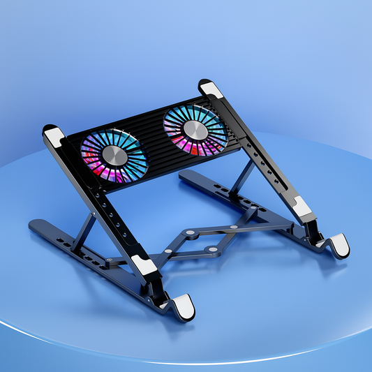 Foldable Laptop Cooling Stand – 2/4 fans
